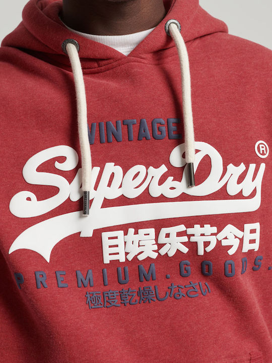 Sweatshirt with Hood Rich Red