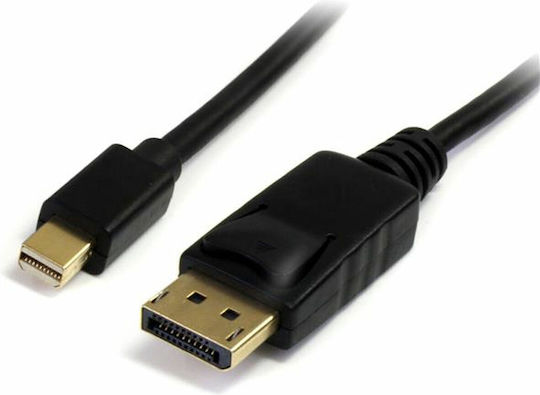 StarTech Cable mini DisplayPort male - DisplayPort male 3m Μαύρο (MDP2DPMM3M)