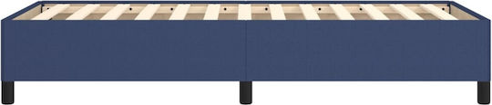 Betten Einzel mit Stoff Blau für die Matratze 90x190cm