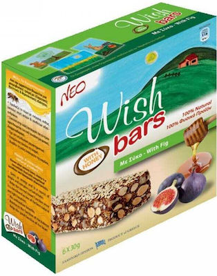 Wish Bar Energy with Fig & Honey No Added Sugar (6x30gr) 180gr