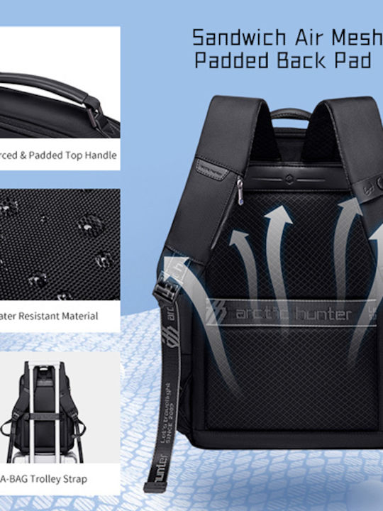 Arctic Hunter B00492 Waterproof Backpack Backpack for 15.6" Laptop Black