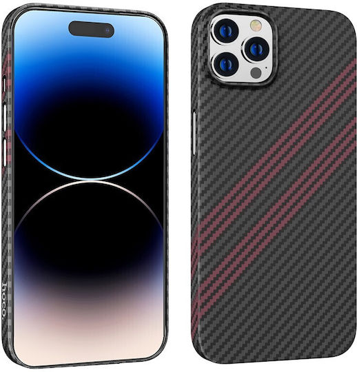Hoco Slim Back Cover Plastic Black / Red (iPhone 14 Pro)
