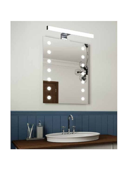 Eurolamp Μοντέρνο Φωτιστικό Πίνακα με Ενσωματωμένο LED και Φυσικό Λευκό Φως Ασημί 30x103x40εκ.