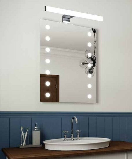 Eurolamp Modern Lamp Wall with Integrated LED and Natural White Light Silver 30x103x40cm
