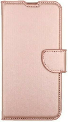 Book Δερματίνης Ροζ Χρυσό (Huawei P Smart 2019 / Honor 10 Lite)