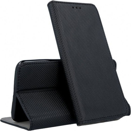 Senso Magnet Книга Изкуствена кожа Черен (Realme 8/8 Pro)