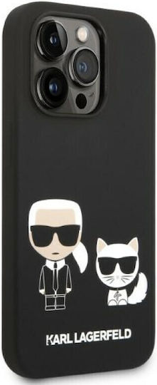 Karl Lagerfeld Karl & Choupette Magsafe Back Cover Silicone Black (iPhone 14 Pro Max) KLHMP14XSSKCK