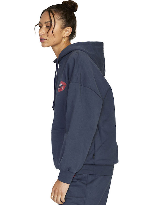 Maxwell Damen Sweatshirt Kapuzen Blau