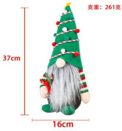Artezan Коледна Фигура Джудже Зелен Височина 37см. Artezan Christmas Tree Cap