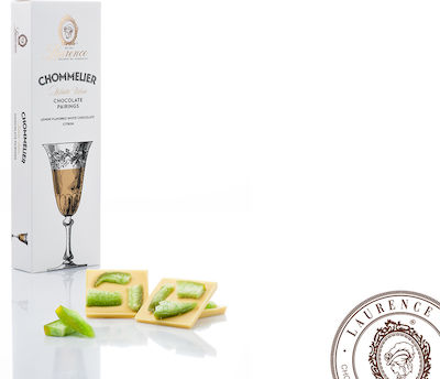 Laurence - Galerie de Chocolat Chommelier Pairings Chocolate White White Wine with Lemon & Citrus 100gr 1pcs