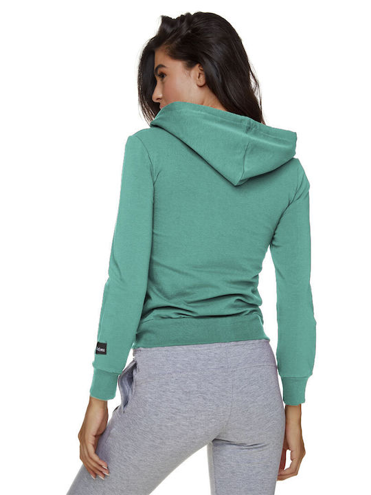 Bodymove Women's Hooded Cardigan Mint