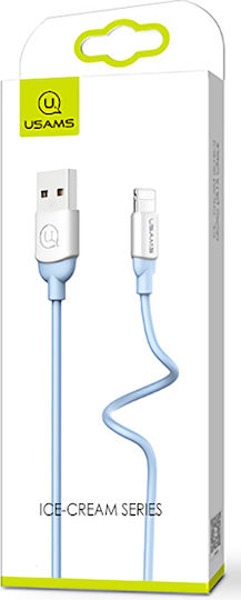 Usams Sj245 Ice Cream Редовна USB-A към Lightning кабел Син 1м (SJ245USB02)