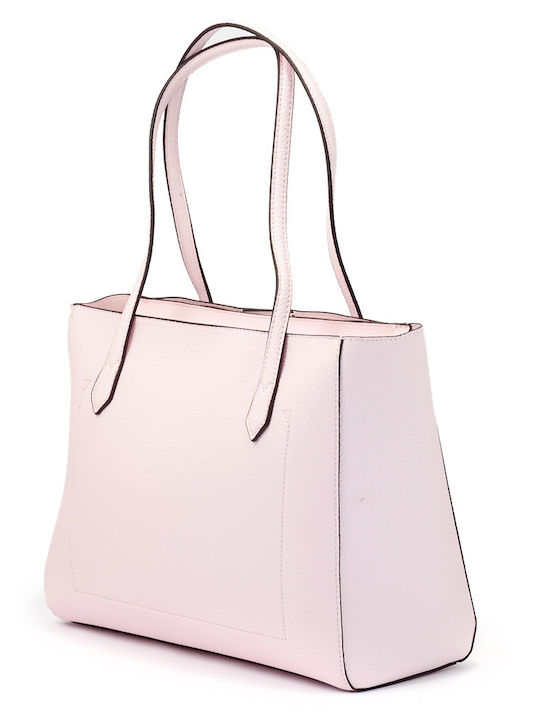 Downtown Chic Turnlock HWVG8385230 Γυναικεία Τσάντα Shopper 'Ωμου Ροζ