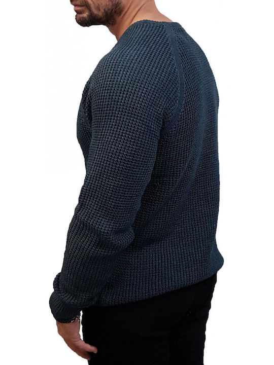 Marcus Men's Long Sleeve Sweater Navy Blue