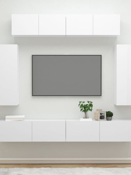 Living Room TV Unit White L100xW30xH30cm