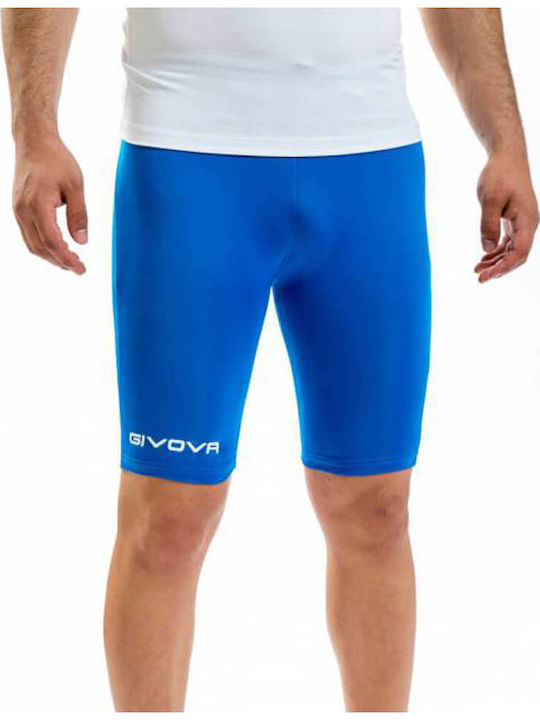 Givova Men's Sports Short Leggings Blue