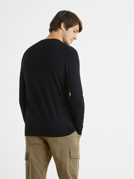 Celio Be First Men's Long Sleeve Sweater Black