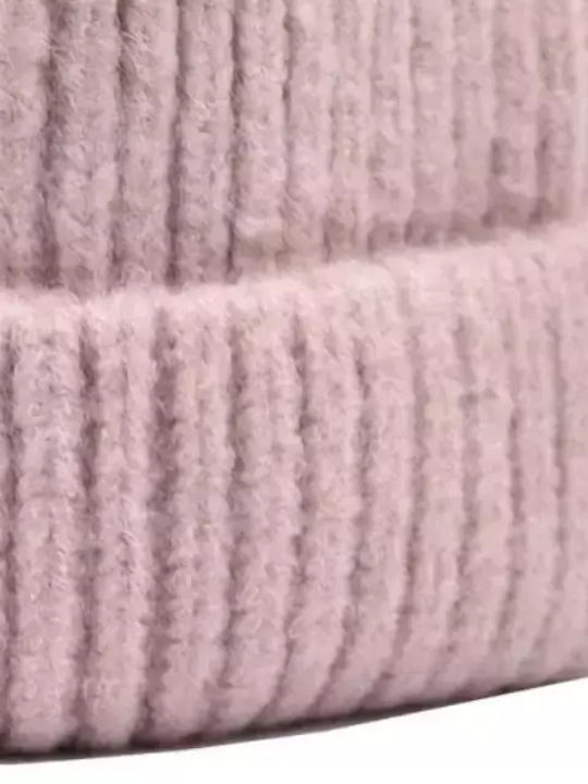 Verde 12-247 Beanie Frauen Beanie mit Rippstrick in Rosa Farbe 12-0247