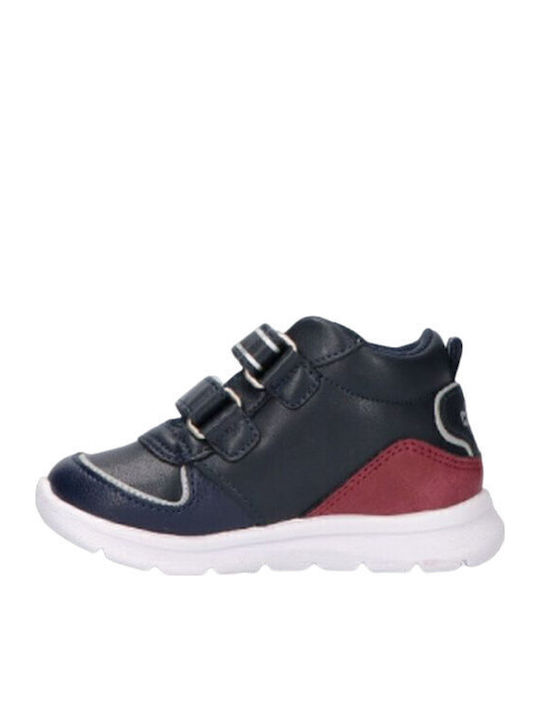 Παιδικά Sneakers High με Σκρατς Μπλε
