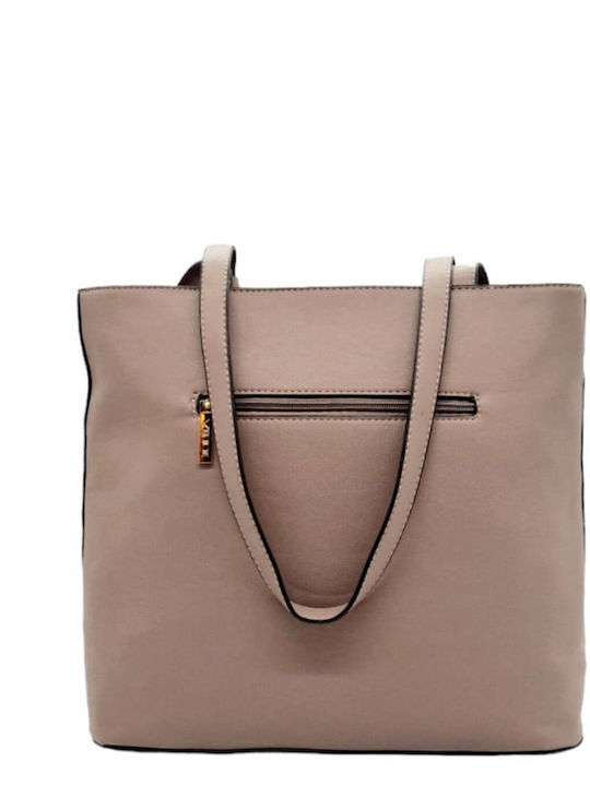 Geantă de damă Shopper De umăr Taupe