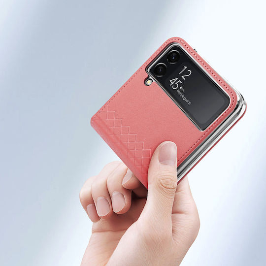 Dux Ducis Bril Umschlag Rückseite Synthetisches Leder Braun (Galaxy Z Flip4)