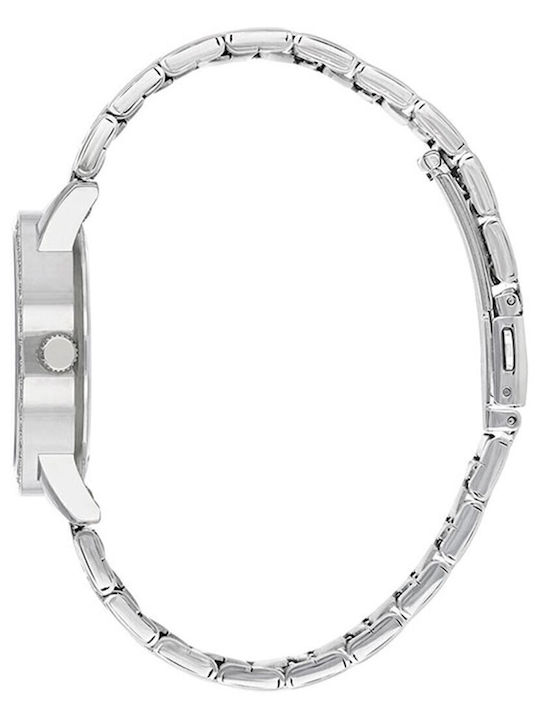 Citizen Γυναικείο Ρολόι 28mm Μπαταρίας με Ασημί Μεταλλικό Μπρασελέ