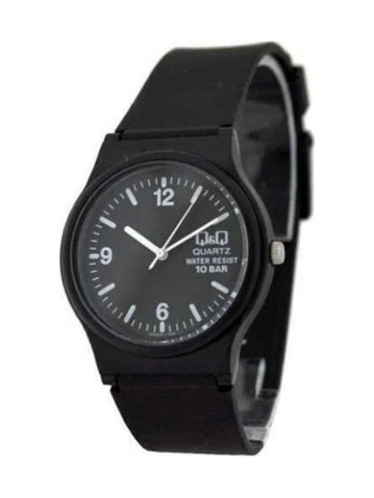 Q&Q Women's Watch with Black Rubber Strap