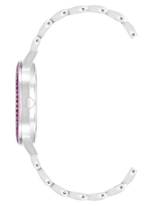 Juicy Couture Γυναικείο Ρολόι 38mm Μπαταρίας με Ροζ Μεταλλικό Μπρασελέ