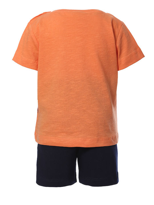 Matoufrance Kids Set with Shorts Summer 2pcs Orange