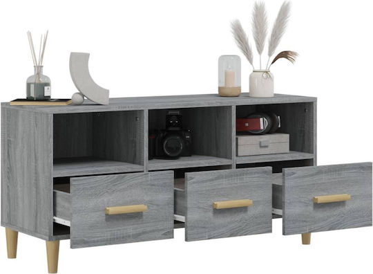 Stand TV Gri Sonoma L102xA36xÎ50cm