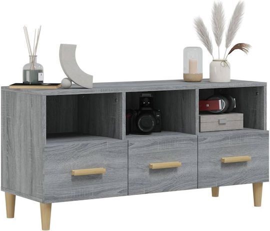 Stand TV Gri Sonoma L102xA36xÎ50cm