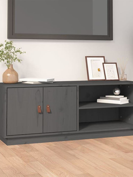 Solid Wood TV Furniture Gray L105xW34xH40cm