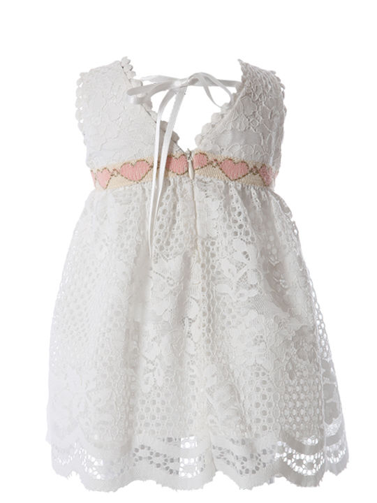 Matoufrance Kids Dress Sleeveless White