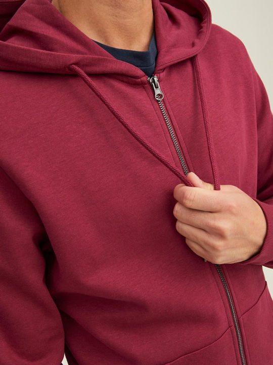 Sweatshirt with Hood Burgundy