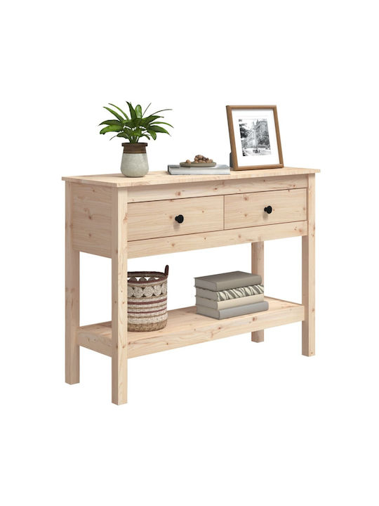 Solid Wood Console Table L100xW35xH75cm