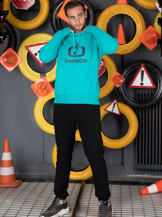 212.EM20.01 Sweatshirt with Hood Turquoise