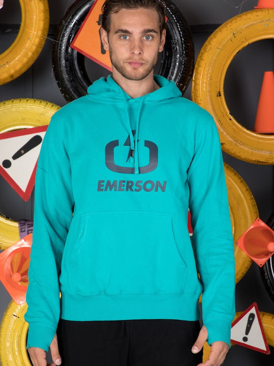 212.EM20.01 Sweatshirt with Hood Turquoise