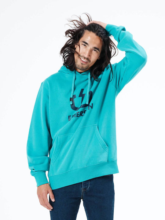 212.EM20.01 Sweatshirt with Hood Turquoise