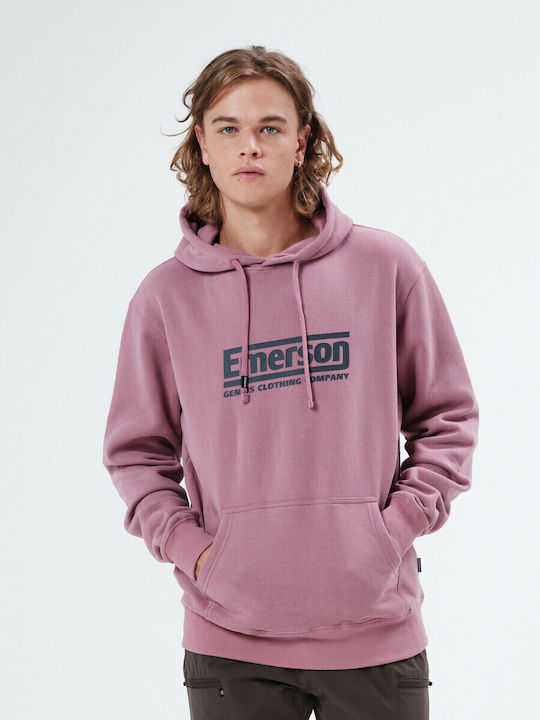 212.EM20.05 Суитшърт с Качулка Dusty Rose