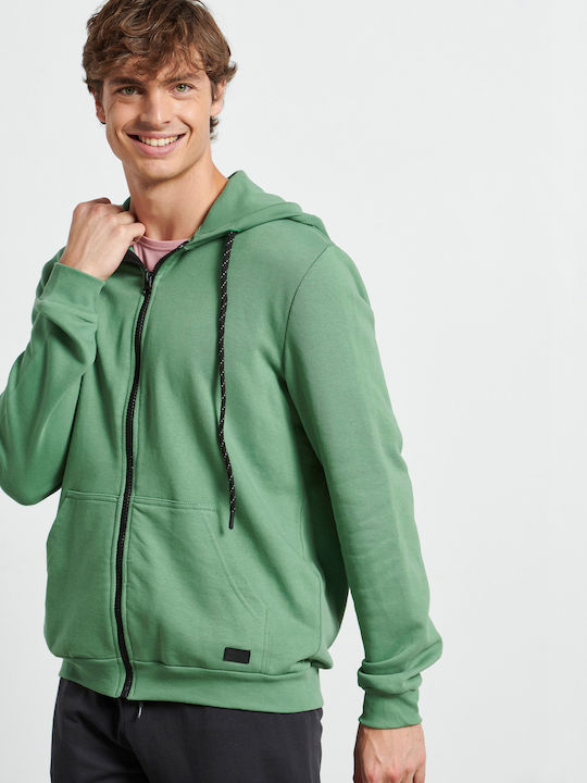 Sweatshirt mit Kapuze in Grün