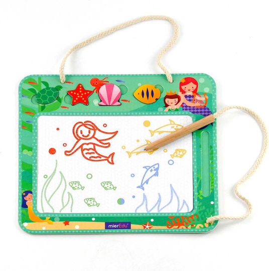 Mieredu Drawing Board Mermaids Πίνακας Γράψε - Σβήσε Διπλής Όψης 34.3x29.7εκ.