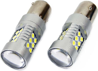 AMiO Lămpi Autoturismului BA15S / P21W Canbus LED 12-24V 2buc