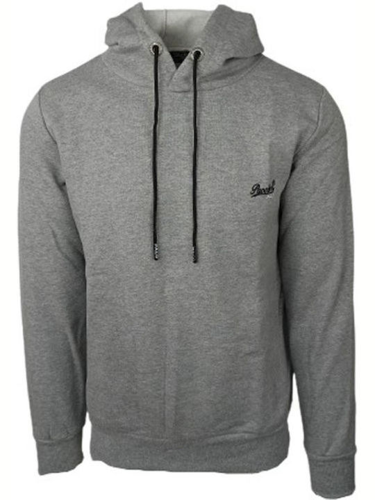 Paco & Co Men's Sweatshirt with Hood Gray / White