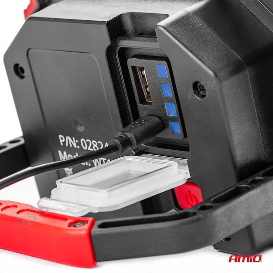 AMiO Proiector de lucru Baterie LED cu luminozitate până la 1000lm WT14