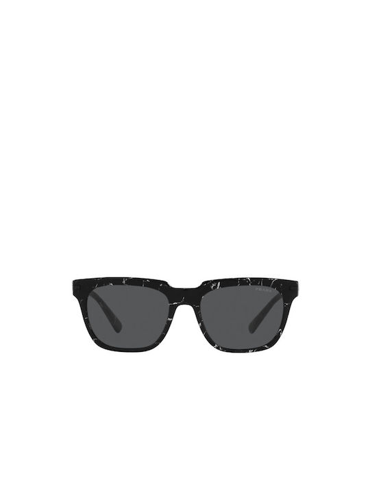 Prada Men's Sunglasses with Black Acetate Frame and Black Lenses PR 04YS 05W731