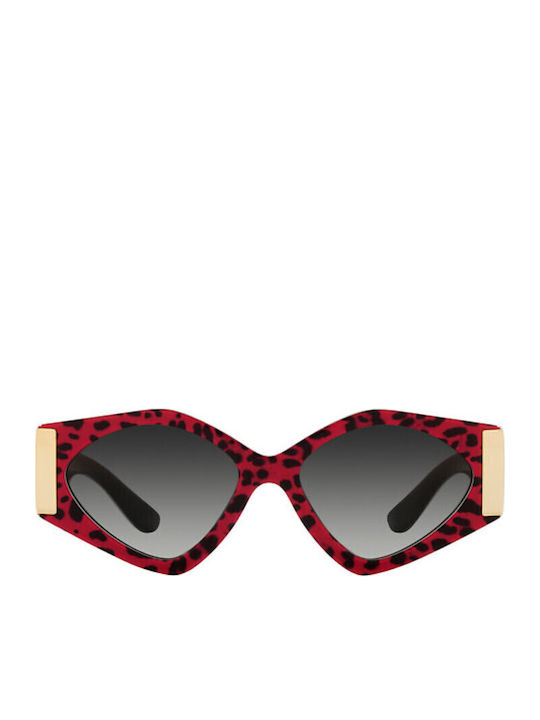 Dolce & Gabbana Women's Sunglasses with Pink Plastic Frame and Black Gradient Lens DG4396 33268G