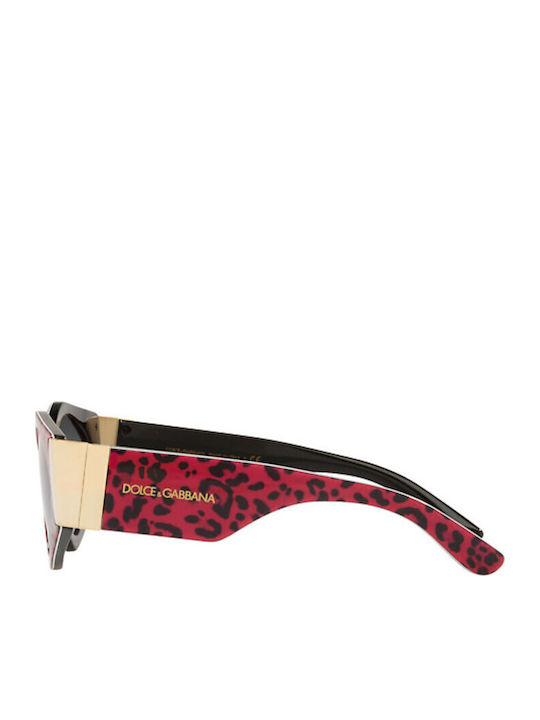 Dolce & Gabbana Women's Sunglasses with Pink Plastic Frame and Black Gradient Lens DG4396 33268G