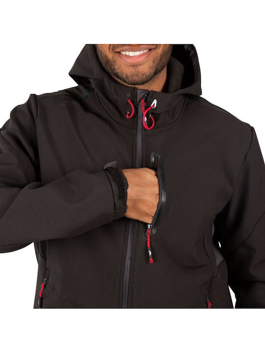 Marlon Winter Jacket Softshell Waterproof and Windproof Black