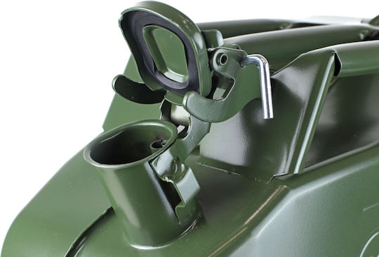 AMiO Metallic Dual Position Fuel Can 20lt Green