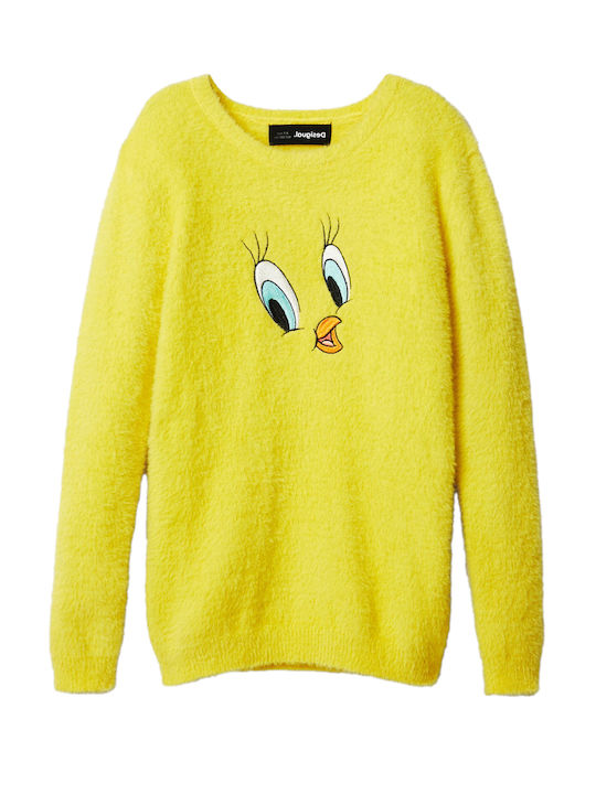 Desigual Kids Sweater Long Sleeve Yellow